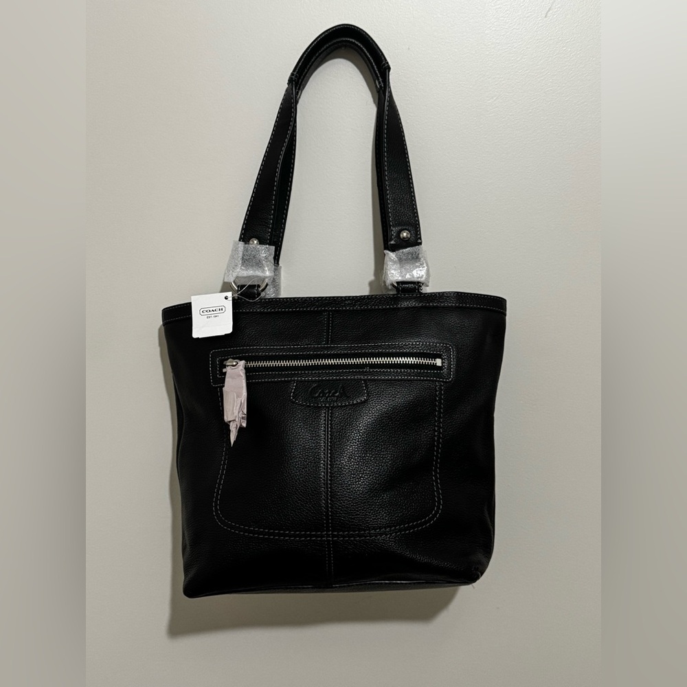 Coach Penelope Leather Lunch Tote Black NWT F14683